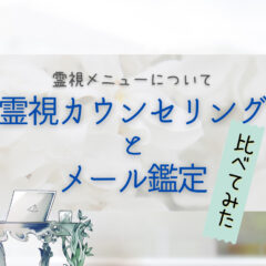霊視カウンセリングとメール鑑定、比較してみた