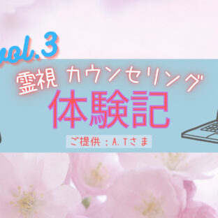 霊視カウンセリングの体験記、ご感想いただきました